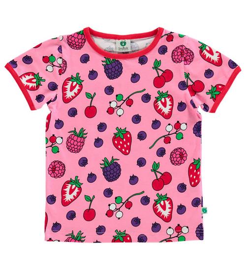 Se SmÃ¥folk SmÃ¥folk T-shirt - Sea Pink m. BÃ¦r ved KidsWorld