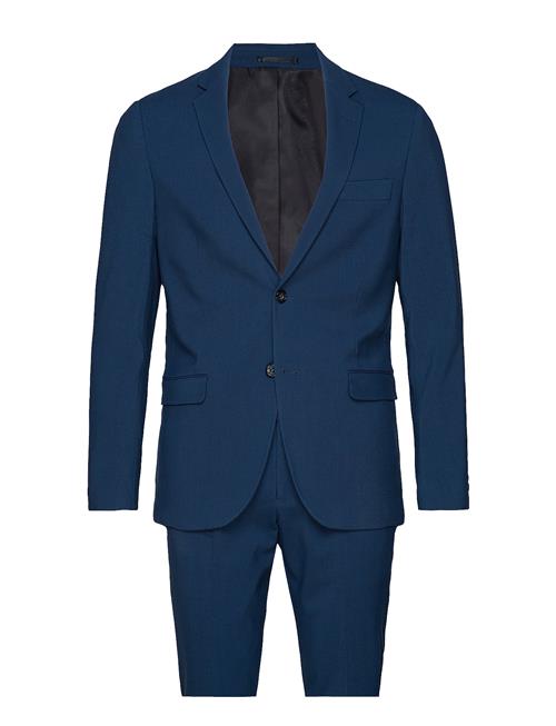 Lindbergh Plain Mens Suit - Normal Lenght Lindbergh Navy