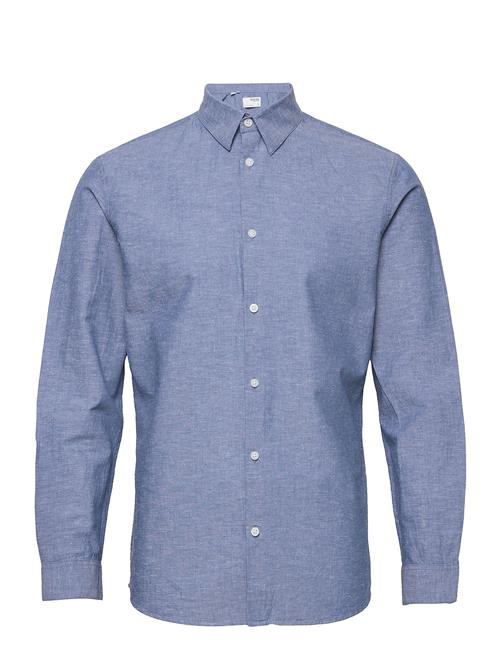 Selected Homme Slhslimnew-Linen Shirt Ls W Selected Homme Blue