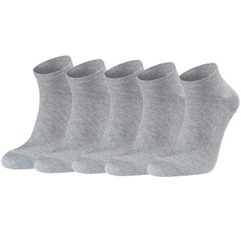 Seger Strømper 5P Low Cotton Socks Grå Str 43/46