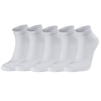 Seger Strømper 5P Low Cotton Socks Hvid Str 43/46