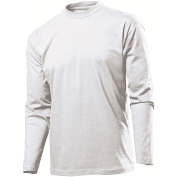 Se Stedman Classic Long Sleeve Men Hvid bomuld 3XL Herre ved Timarco