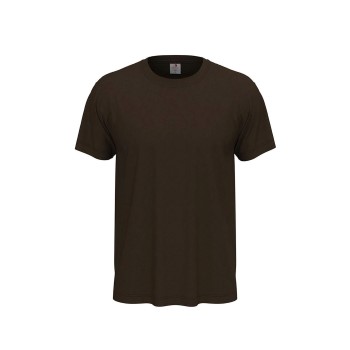 Stedman Classic Men T-shirt Mørkbrun  bomuld Small Herre