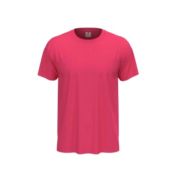 Stedman Classic Men T-shirt Rosa bomuld Small Herre