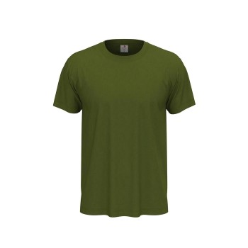 Stedman Classic Men T-shirt Militærgrøn  bomuld Large Herre