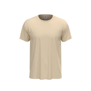 Se Stedman Classic Men T-shirt Beige bomuld Small Herre ved Timarco