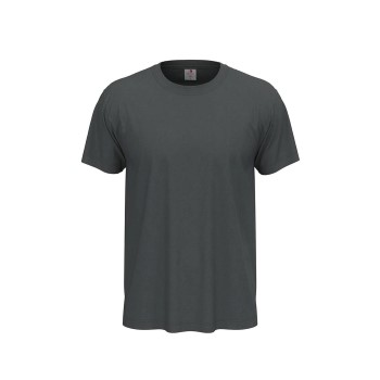 Se Stedman Classic Men T-shirt Mørkgrå  bomuld Large Herre ved Timarco