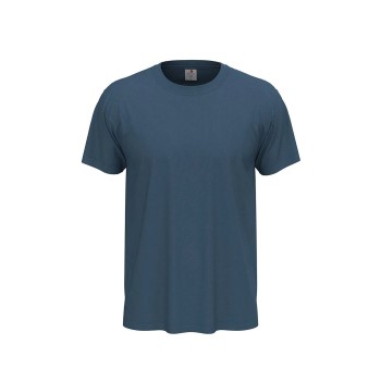 Se Stedman Classic Men T-shirt Jeansblå bomuld Medium Herre ved Timarco