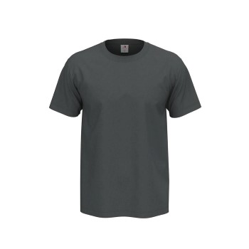 Se Stedman Comfort Men T-shirt Grå bomuld Small Herre ved Timarco