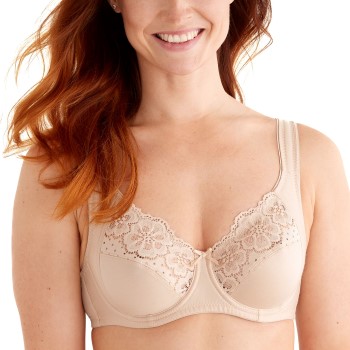 Swegmark Bh Organic Cottton Bloom Wire Bra Beige B 80 Dame