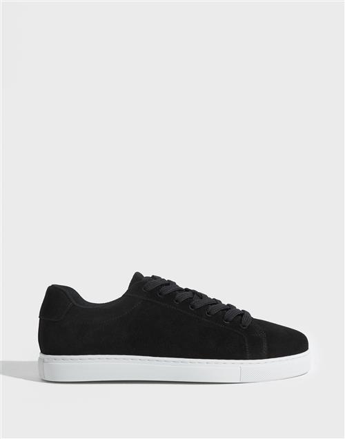 Selected Homme Slhevan Suede Sneaker Lave sneakers Black