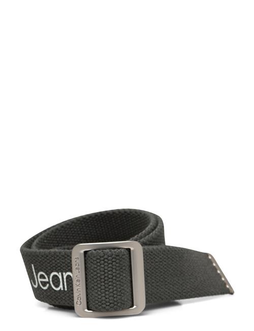 Calvin Klein Washed Canvas Logo Belt Calvin Klein Green