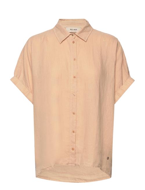 MOS MOSH Aven Ss Linen Shirt MOS MOSH Beige