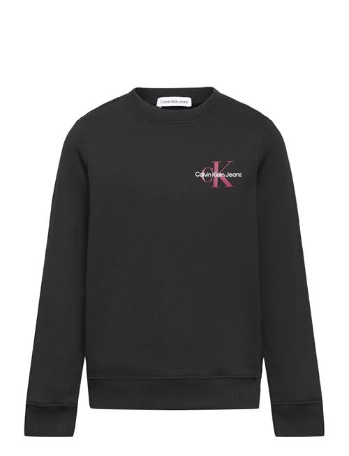 Se Calvin Klein Monogram Cn Sweatshirt Calvin Klein Black ved Booztlet