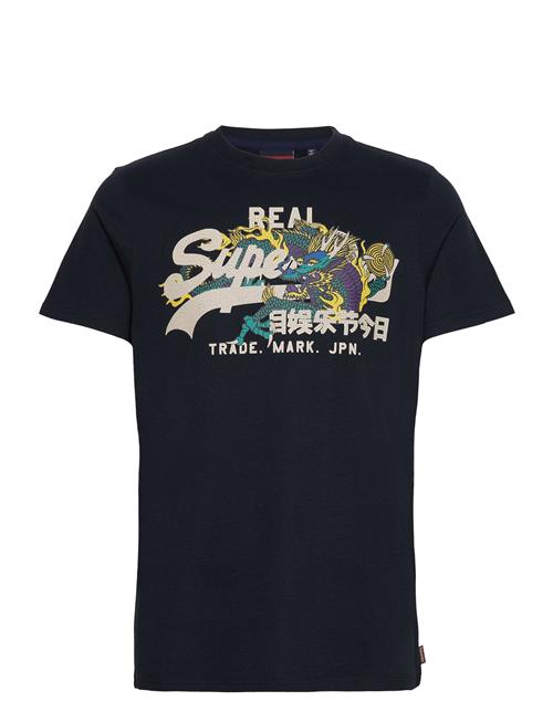 Superdry Vintage Vl Narrative Tee Superdry Navy