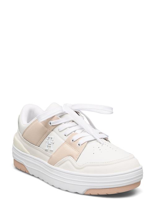 Se Tommy Hilfiger Th Lo Basket Sneaker Tommy Hilfiger White ved Booztlet