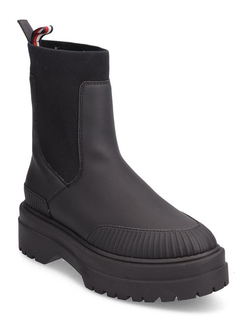 Se Tommy Hilfiger Feminine Rubberized Thermo Boot Tommy Hilfiger Black ved Booztlet