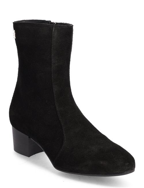 Tommy Hilfiger Th Feminine City Suede Bootie Tommy Hilfiger Black