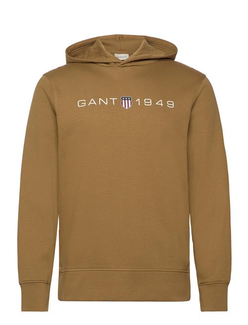 GANT Printed Graphic Hoodie GANT Beige