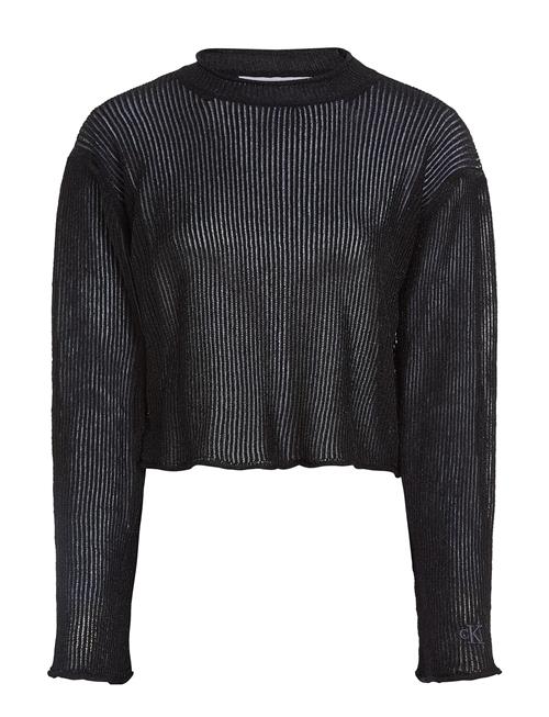 Se Calvin Klein Jeans Metallic Sweater Calvin Klein Jeans Black ved Booztlet