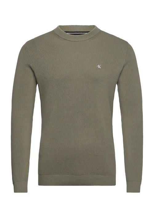 Calvin Klein Jeans Ck Embro Badge Sweater Calvin Klein Jeans Khaki