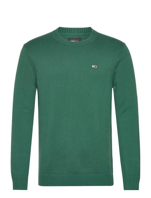 Se Tommy Jeans Tjm Slim Essntls C-Neck Sweater Tommy Jeans Green ved Booztlet