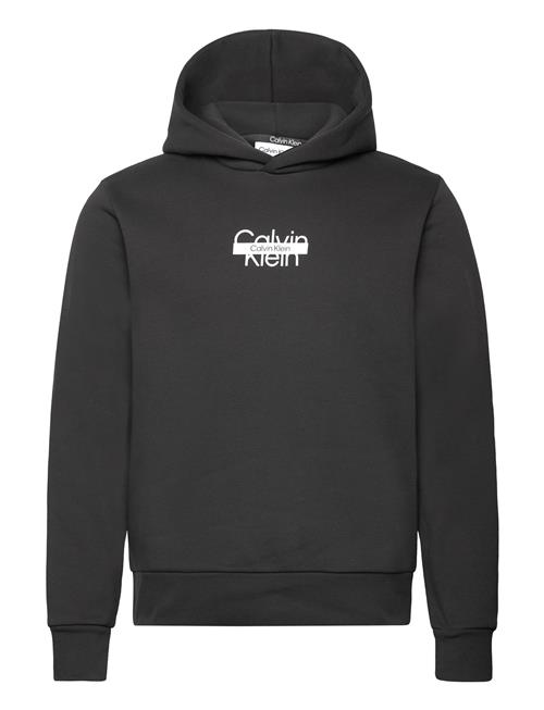 Se Calvin Klein Cut Through Logo Hoodie Calvin Klein Black ved Booztlet