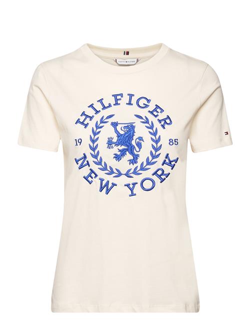 Tommy Hilfiger Reg Crest C-Nk Tee Ss Tommy Hilfiger Cream