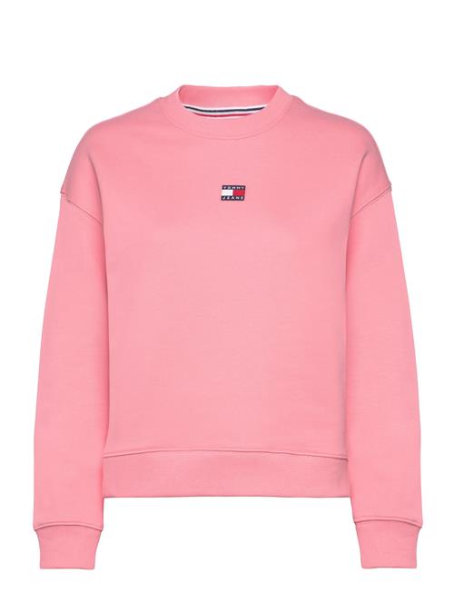 Tommy Jeans Tjw Bxy Badge Crew Ext Tommy Jeans Pink