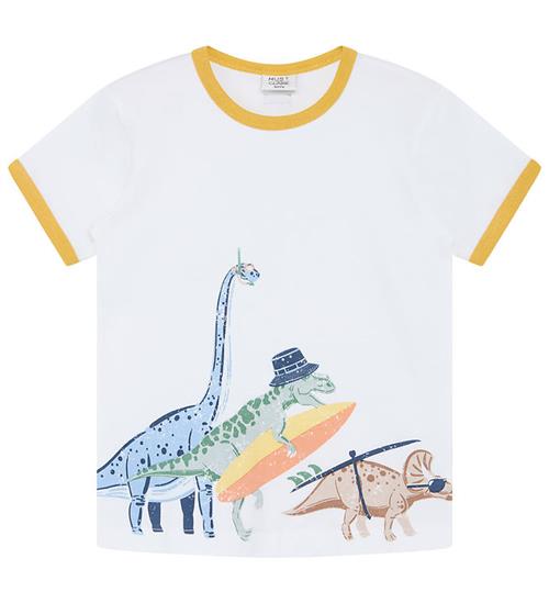 Se Hust and Claire Hust and Claire T-shirt - HCAsge - White m. Print ved KidsWorld