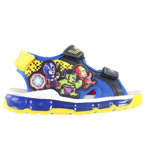 Se Geox Geox Sandaler m. Lys - Android - Black/Royal ved KidsWorld