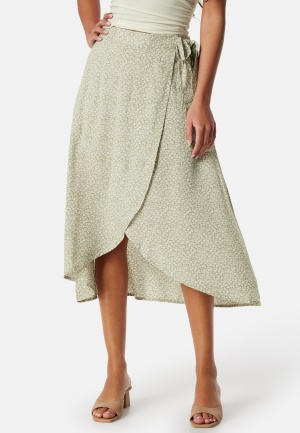 Pieces Pctala Wrap Skirt Tea AOP Flower XS