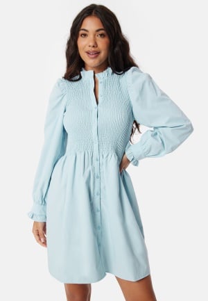 Se ONLY Onlida Aspen Smock Dress Clear XS ved Bubbleroom