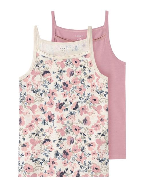 Nkfstrap Top 2P Nostalgia Flower Noos Name It Pink