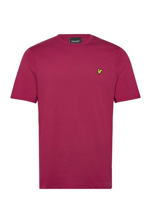 Se Lyle & Scott Plain T-Shirt Lyle & Scott Burgundy ved Booztlet