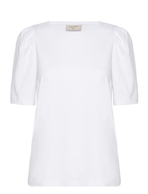 T-Shirt From Freequent In A Soft Material. The T-Shirt Has A Simple Silhouette W FREE/QUENT White