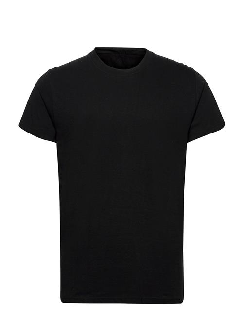 Short Sleeve T-Shirt With A Fan Label Revolution Black
