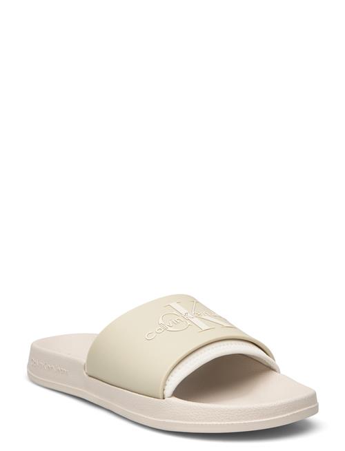 Calvin Klein Slide Monogram Tpu Ml Wn Calvin Klein Cream