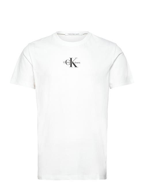 Se Calvin Klein Jeans Monologo Regular Tee Calvin Klein Jeans White ved Booztlet