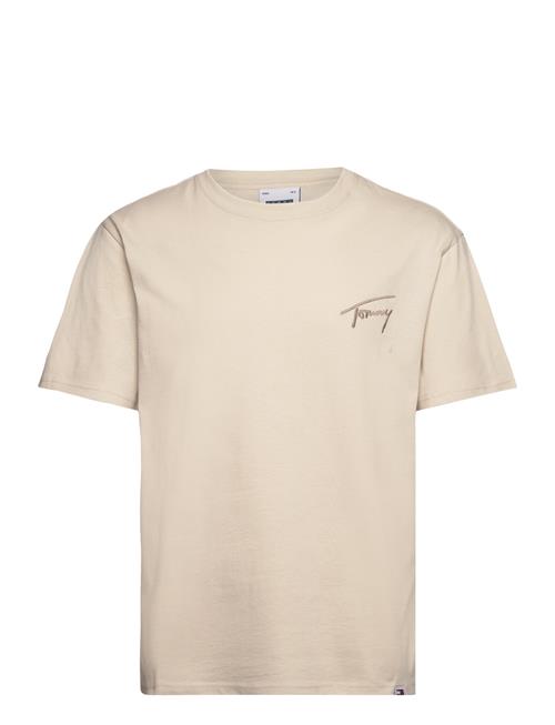 Tjm Reg Signature Tee Ext Tommy Jeans Cream