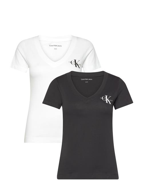 2-Pack Monologo V-Neck Tee Calvin Klein Jeans White