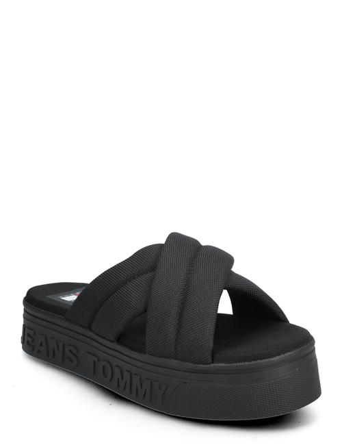 Tjw Lettering Flatform Sandal Tommy Hilfiger Black