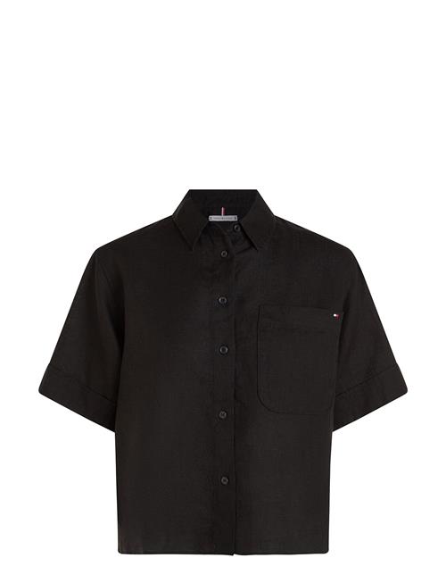 Linen Ss Shirt Tommy Hilfiger Black