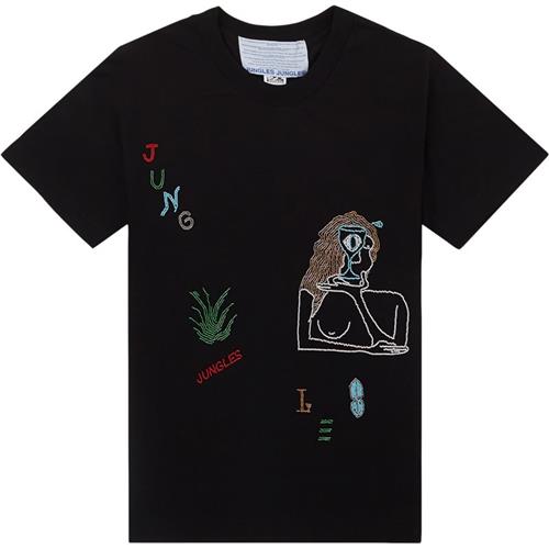 Jungles Jungles Pty Itd Slow Down Beaded Tee Black