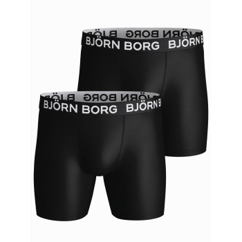 Björn Borg 2P Performance Boxer 1572 Sort polyester Large Herre