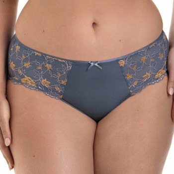 Rosa Faia Trusser Colette High Waist Brief Blå 38 Dame