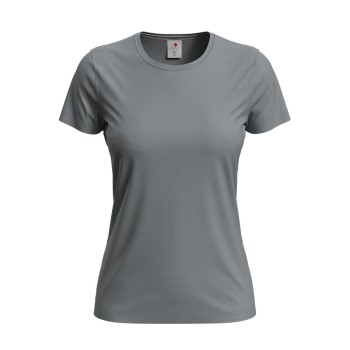 Stedman 4P Classic Women T-shirt Grå bomuld Small Dame