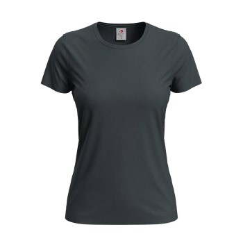 Se Stedman Classic Women T-shirt Antracit bomuld Medium Dame ved Timarco