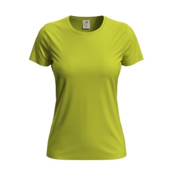 Se Stedman 4P Classic Women T-shirt Limegrøn bomuld Medium Dame ved Timarco