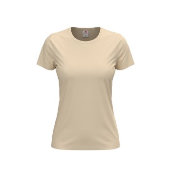 Stedman Classic Women T-shirt Beige bomuld Medium Dame